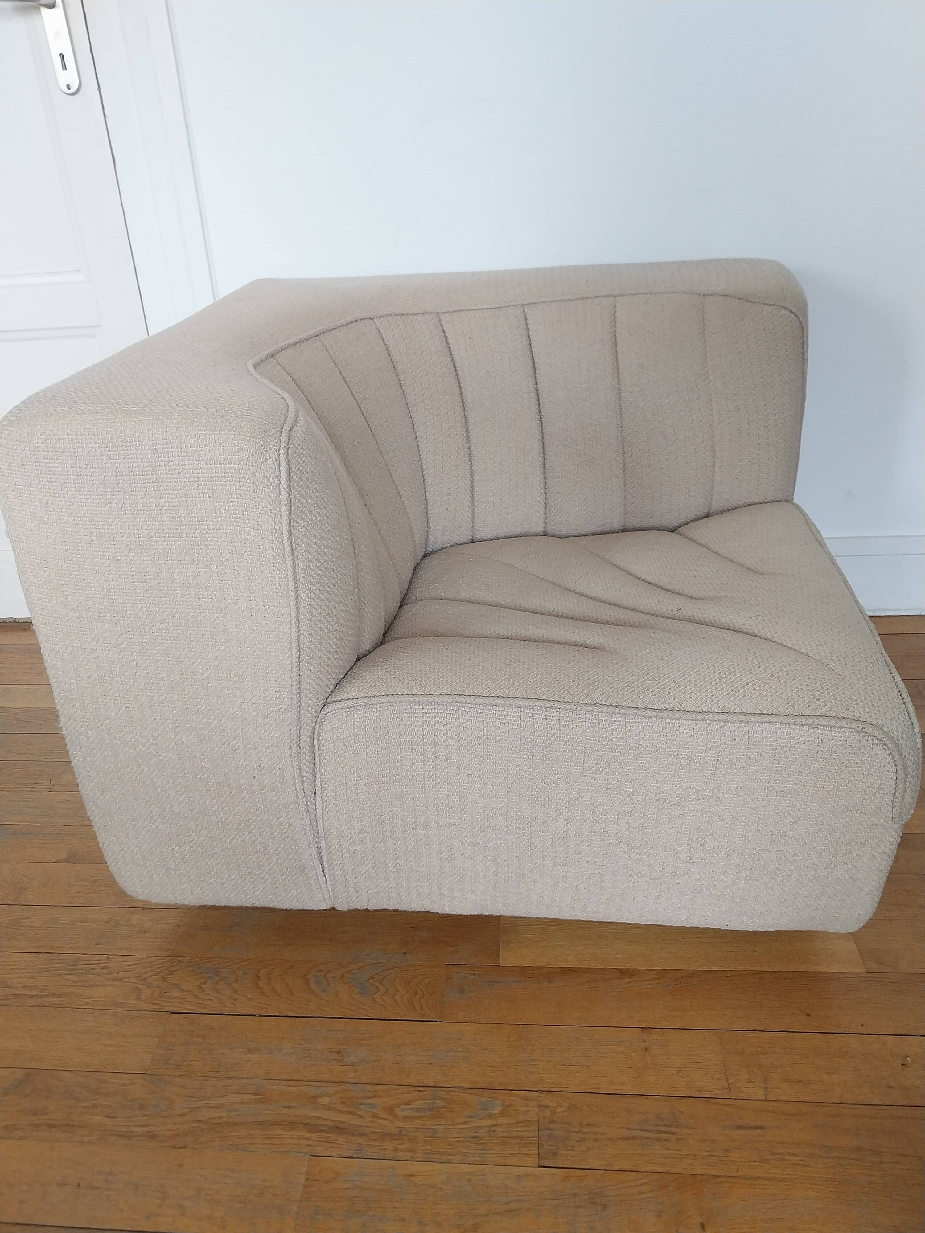 Pair of Novemila armchairs Tito Agnoli for international furniture 70s