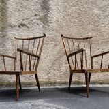 Pair of armchairs Baumann ' Eventaille" vintage 1960
