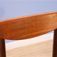Danish dining chair in teak with new upholstery in black leatherette, 1960s