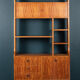 Retro Teak 1960s Two Sided Mid Century Room Divider Bookcase Shelving