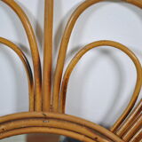 Rattan mirror 1960 58cm
