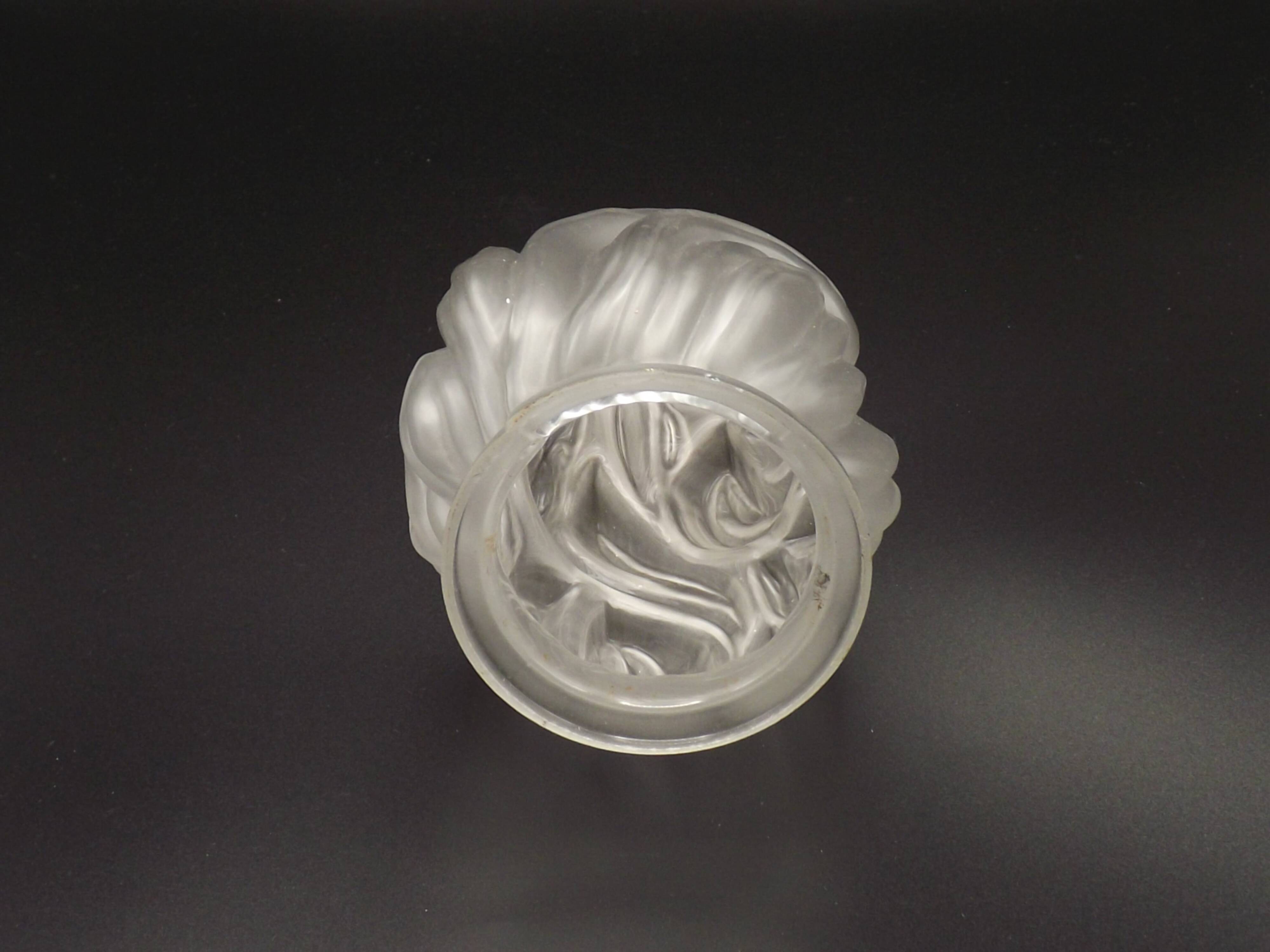 French Art Deco Opaque Glass Flame Shade • Vintage Lamp Shade Replacement
