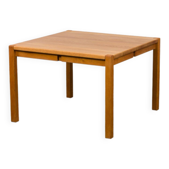 Danish solid oak square coffee table by Kurt Ostervig for KP Mobler, 1970s