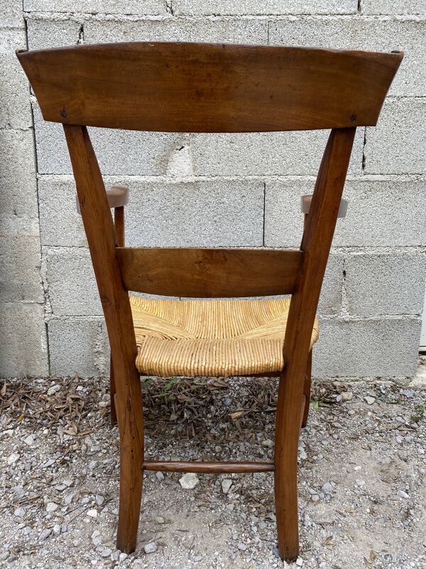 Fauteuil paille 19eme