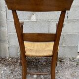 Straw armchair 19th
