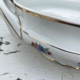 Clay porcelain soup bowl