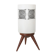 Mid-century sixties table lamp with opaline glass shade, France
