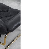 Scandinavian leather sofa by John-Bertil Häggström for Swed-Form, 1970s