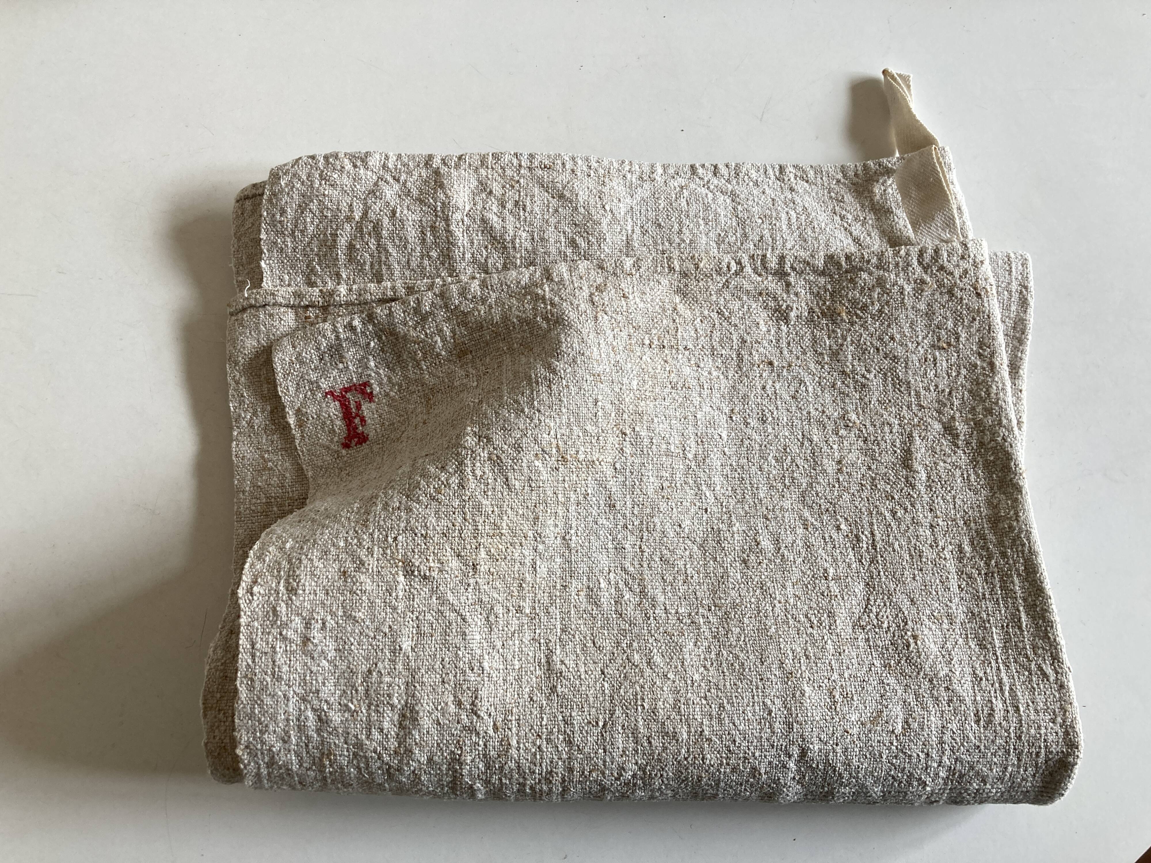 Farm torchon in raw hemp 19th reserve linen