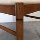 Set of 6 brutalist beech chairs, France circa 1970