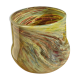 Multicolored vase Claude Maurin 1977