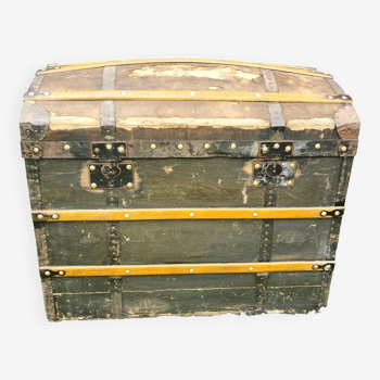 Antique luxury trunk, 19th century, Limoges