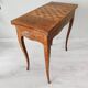 Table de jeux Louis XV en chêne marquetée