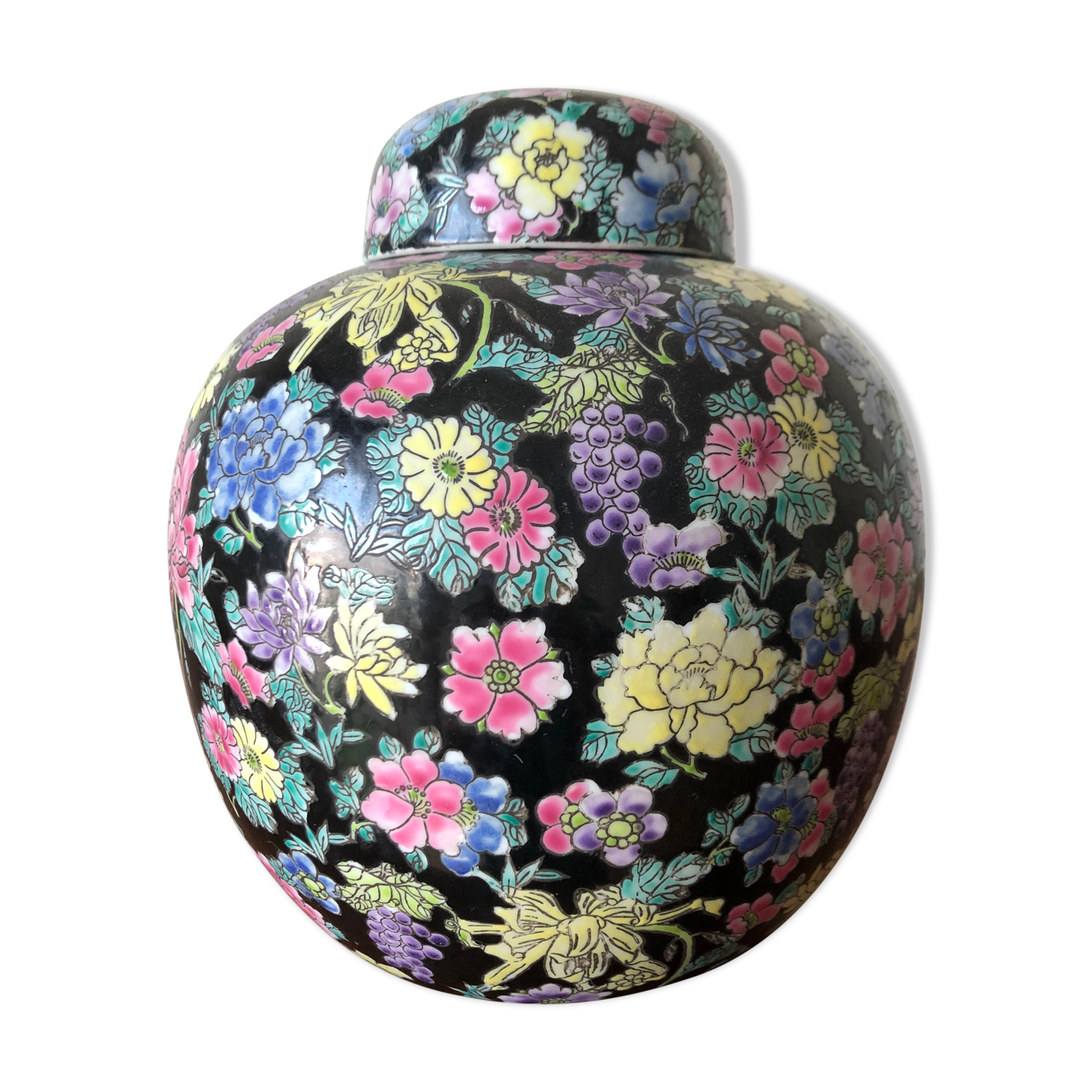 Ceramic ginger pot H 19 cm