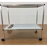 1970 minimalist serving in brushed aluminum reversible tray