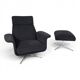 Kaufeld Siesta 62 lounge chair with ottoman by Jacques Brule, 1960