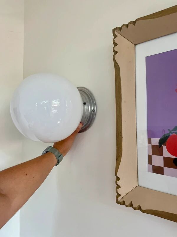 Vintage ball wall light