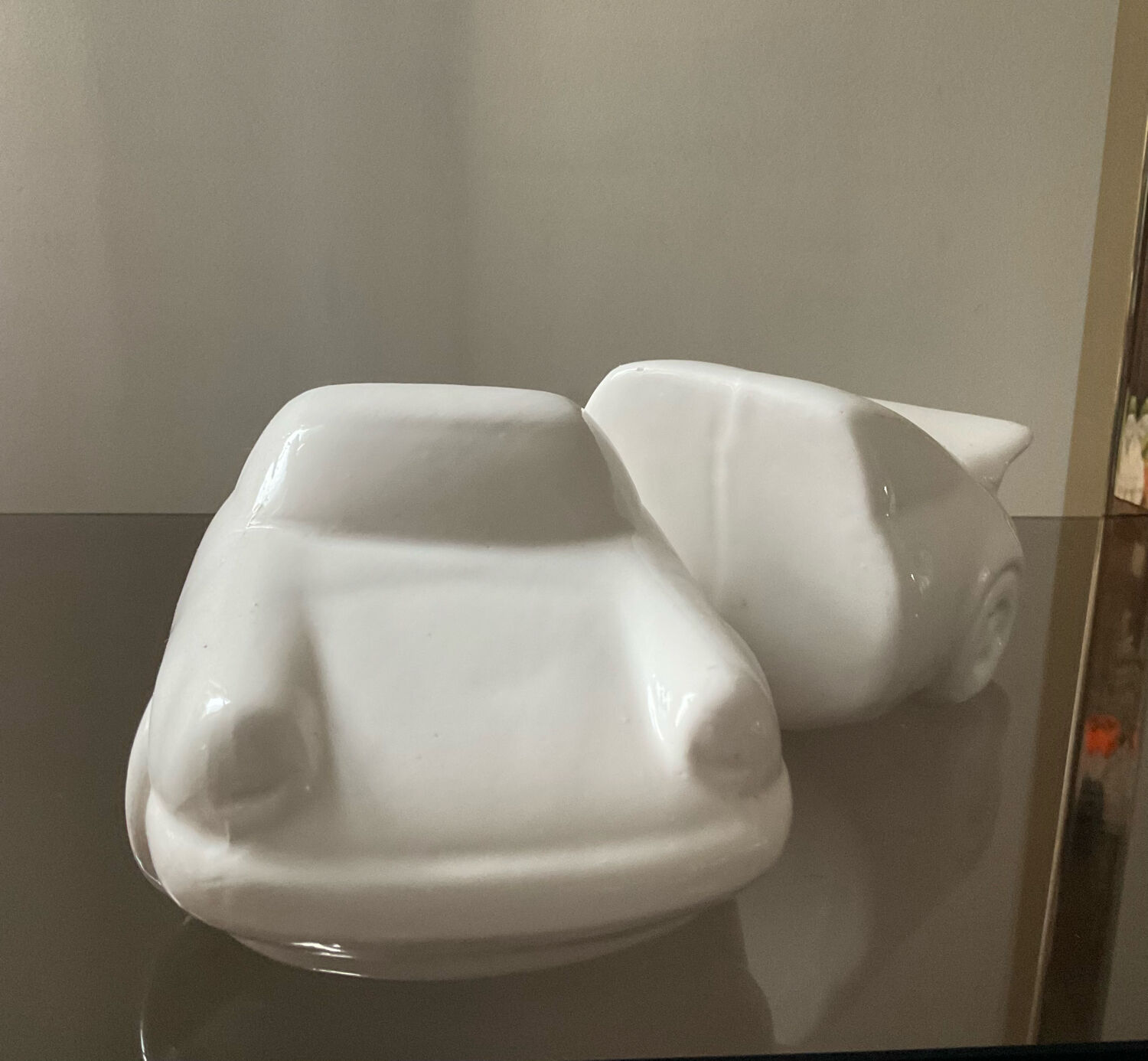 Pair of vintage ceramic bookends