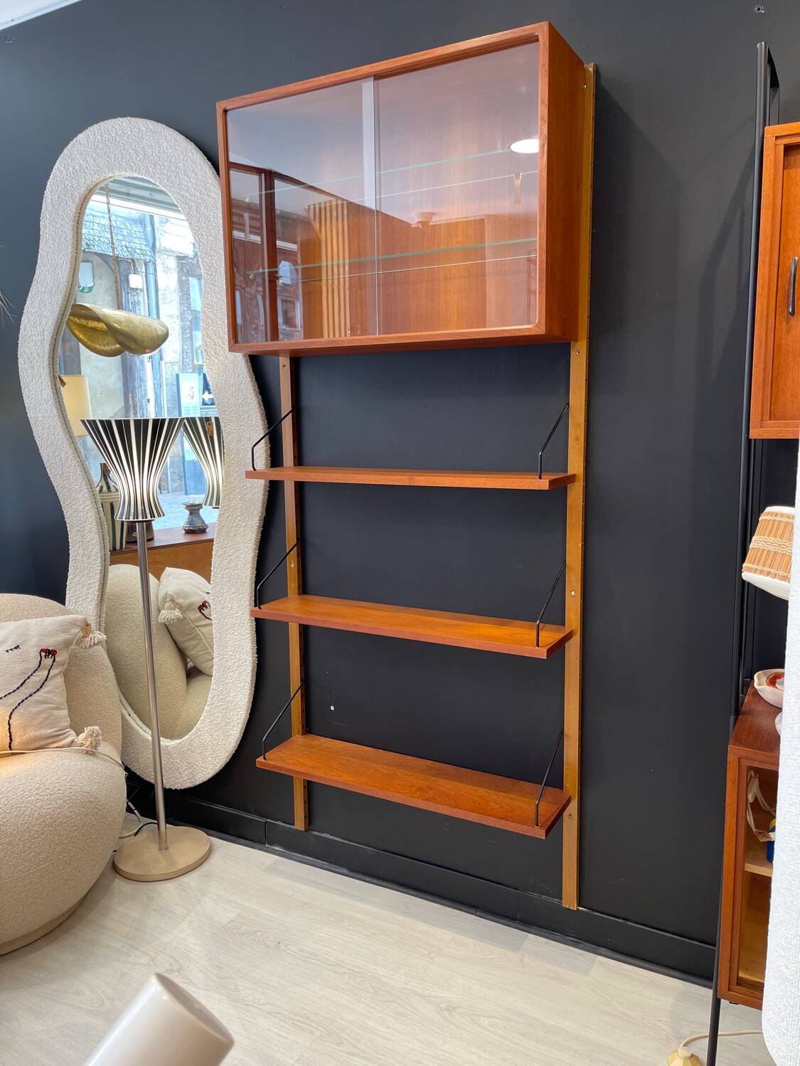 Poul Cadovius wall library in teak 1960s