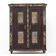 Rustic Farmhouse Folk Art Painted Bridal Cabinet 1844
