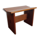 Gustave Gautier 1960 massive elm butterfly butterfly tabouret