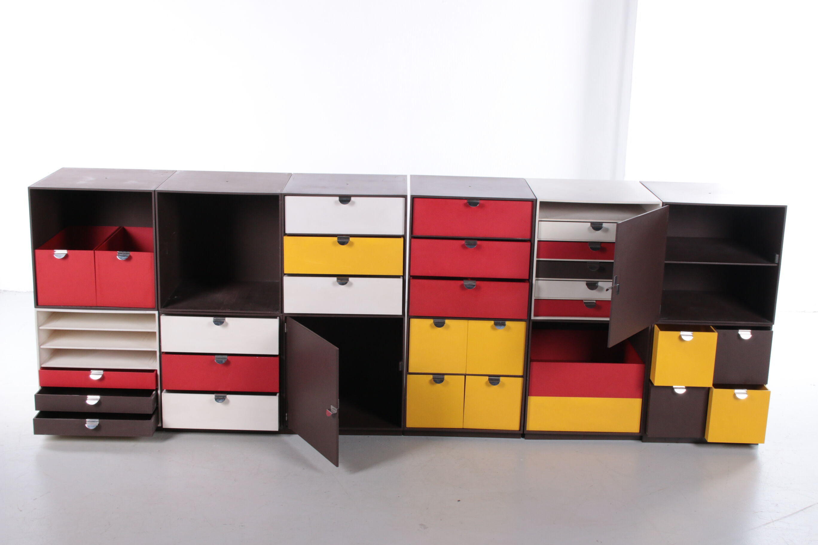 Vintage Palaset Palanox Modular Storage Boxes Set of 12, Made by Treston Oy, Finland 1972