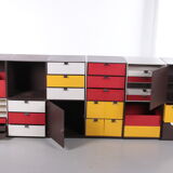 Vintage Palaset Palanox Modular Storage Boxes Set of 12, Made by Treston Oy, Finland 1972
