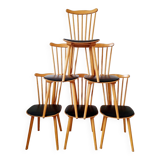 6 Sonata 842 chairs by Baumann, 1960