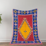 Handmade moroccan berber carpet 213 x 138 cm