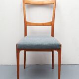 1950s chair in cherrywood, fresh fabric