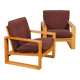 Pair of vintage armchairs by Miroslav Navratil, Daria model, 1985