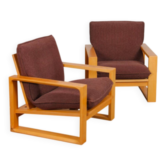 Pair of vintage armchairs by Miroslav Navratil, Daria model, 1985