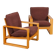 Pair of vintage armchairs by Miroslav Navratil, Daria model, 1985