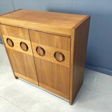 Meuble bar brutaliste vintage des années 1970