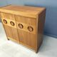 Vintage brutalist bar cabinet 1970s