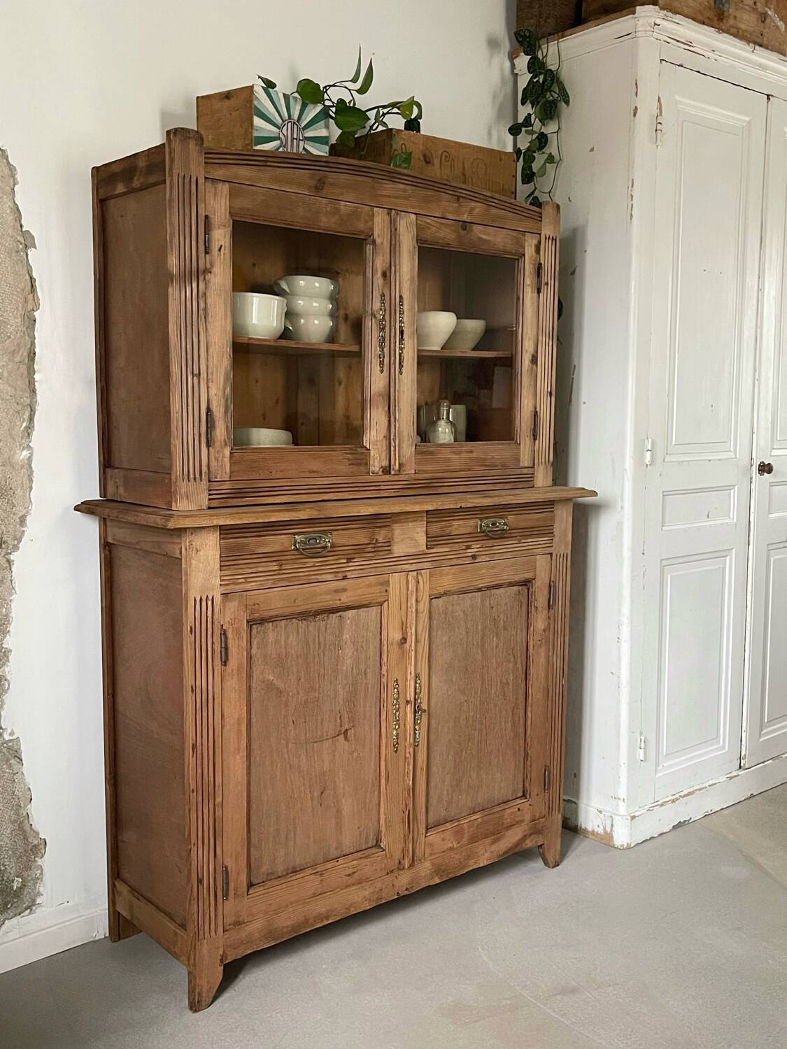 Raw wood dresser