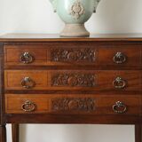 Solid walnut chest of drawers, early 20th century