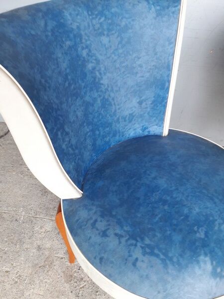 Pair of hairdresser chairs era art deco 1930