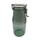 Antique glass jar L'IDEALE-porcelain stopper