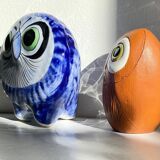 Vintage Handmade Ceramic Owls
