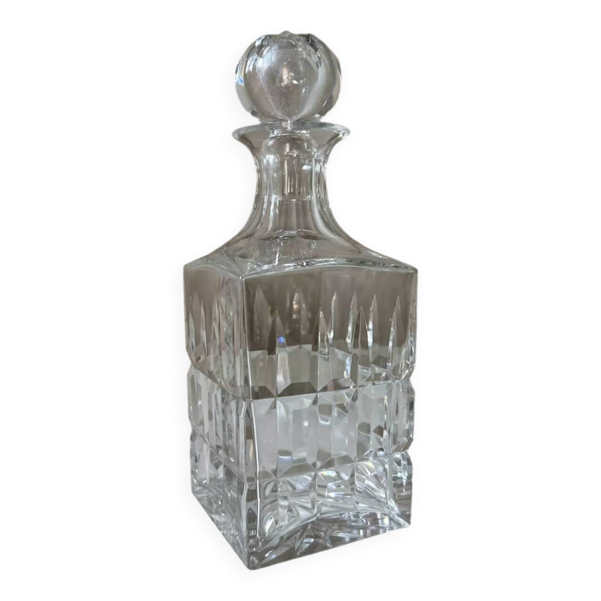 Saint Louis Crystal Whiskey Decanter, Manhattan Model