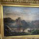 A. Ryban: Oil on panel man in a boat. dated 1877
