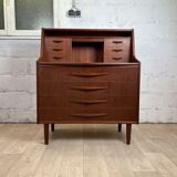 Vintage Scandinavian teak secretary, 60s