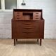 Vintage Scandinavian teak secretary, 60s