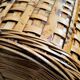 Large wicker basket / high rattan - Rattan pan / wicker XXL