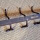 Fischel 5-hook bistro wall coat rack from the 20s