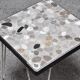 Table d'appoint mid-century avec incrustations de pierres mosaïques, 1960