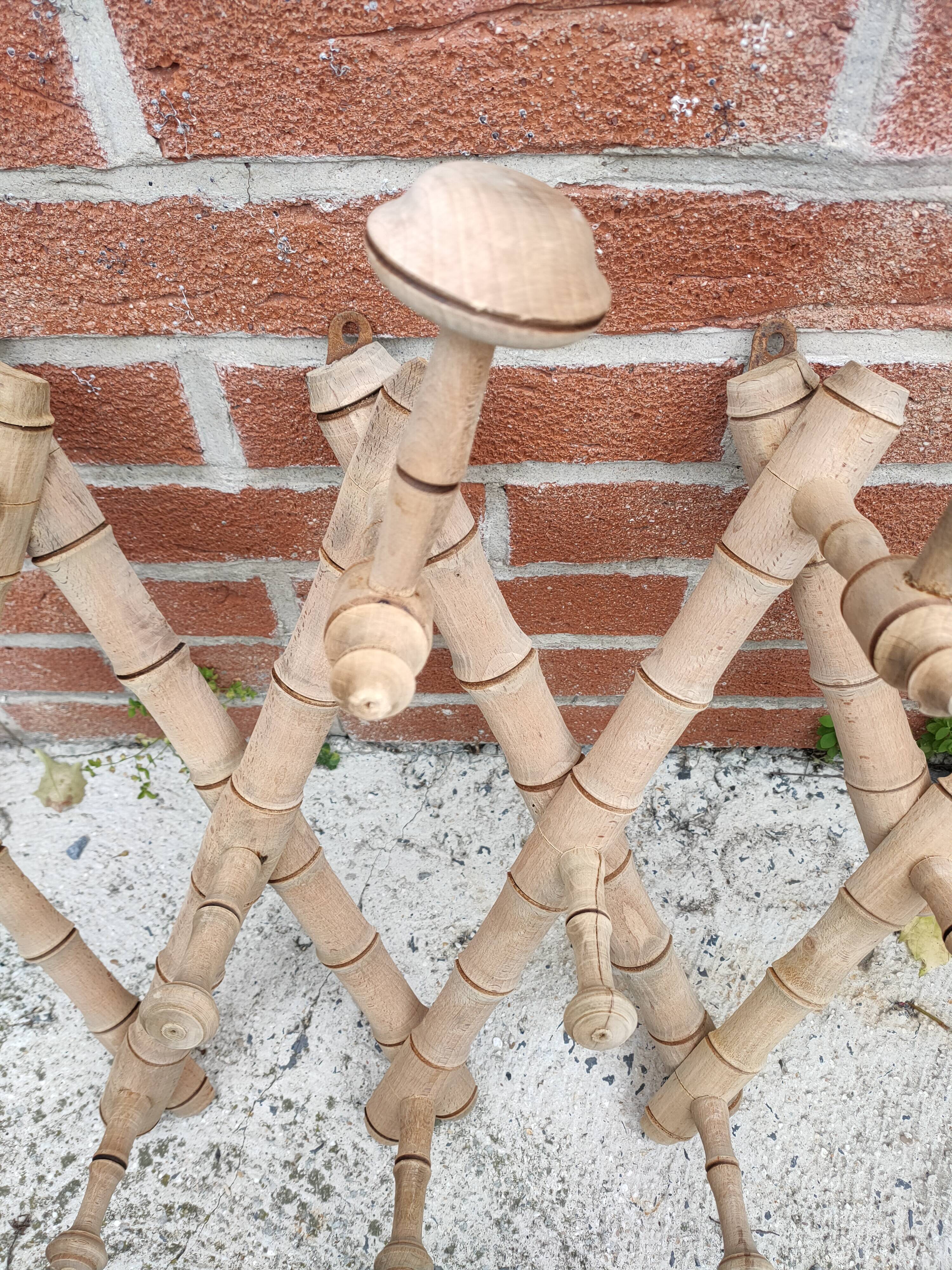 accordion coat rack faux bamboo