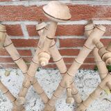 accordion coat rack faux bamboo