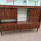 Danish rosewood buffet showcase bar - 1970